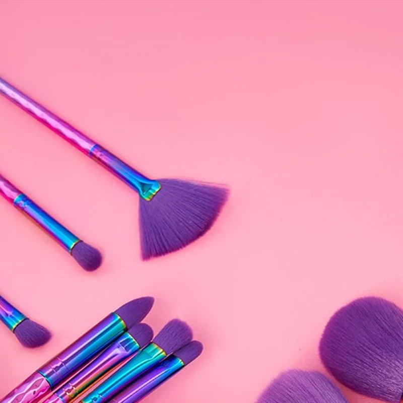 Набор кистей для макияжа с алмазным единорогом 20 шт. 3D кисти русалки