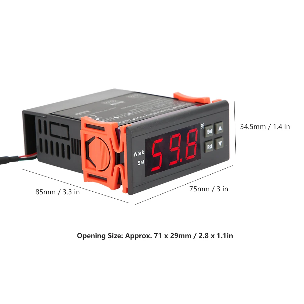 Цифровой контроллер влажности высокой точности со светодиодным экраном для