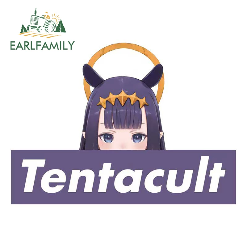 

EARLFAMILY 13 см x 9,3 см для Ninomae Inanis Hololive виниловые наклейки на машину наклейки на автомобиль Campervan сноуборд устойчивый к царапинам