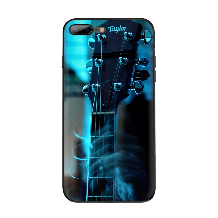 Чехол Desxz для телефона iPhone 11 12 Pro Max MINI 7 8 6s Plus SE милый чехол с бас-гитарой струнами