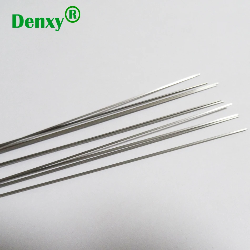Denxy Dental 40pcs Stainless Steel Wire Straight Orthodontic Archwire Dental Ligature Wire Orthodontic Bracket