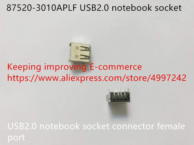 Оригинальный новый разъем для ноутбука 100% 87520 3010APLF USB2.0 гнездовой