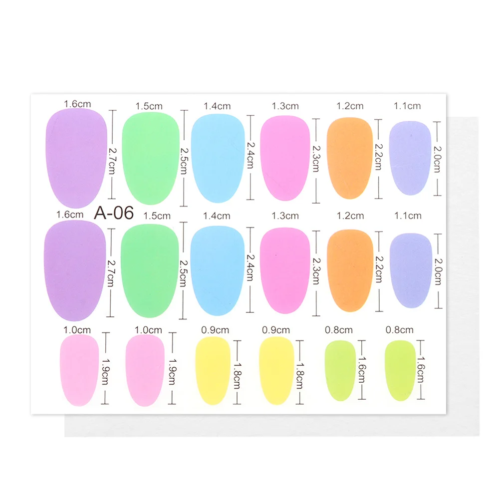 6 1 bag NEW Non-Woven Silk For Nails Extension Forms UV Gel Builder Oval French Fiberglass Toenails Nail Extensions Tools Decor - Цвет: 6