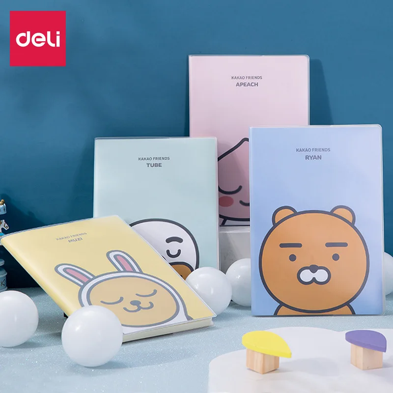 Deli Cute Notebook Cartoon Kakao Friends Blank Paper Big Size Korean Stationery School Office Supplies Diary | Канцтовары для офиса