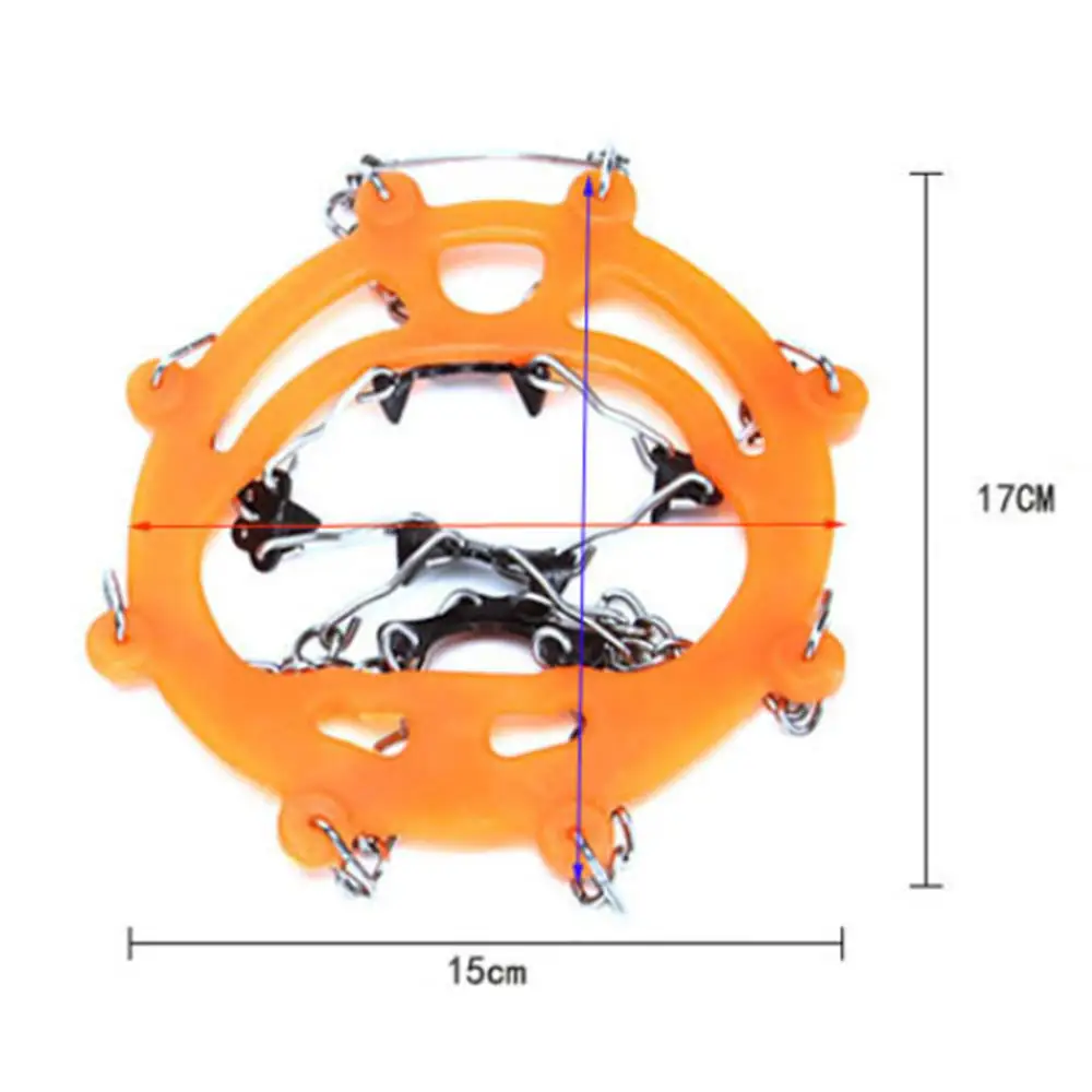 

1 pair Non Slip Climbing Crampons Cleats Spikes Shoe Cover Ice Gripper for Spikes Hiking Manganese Steel Outdoor Crampons