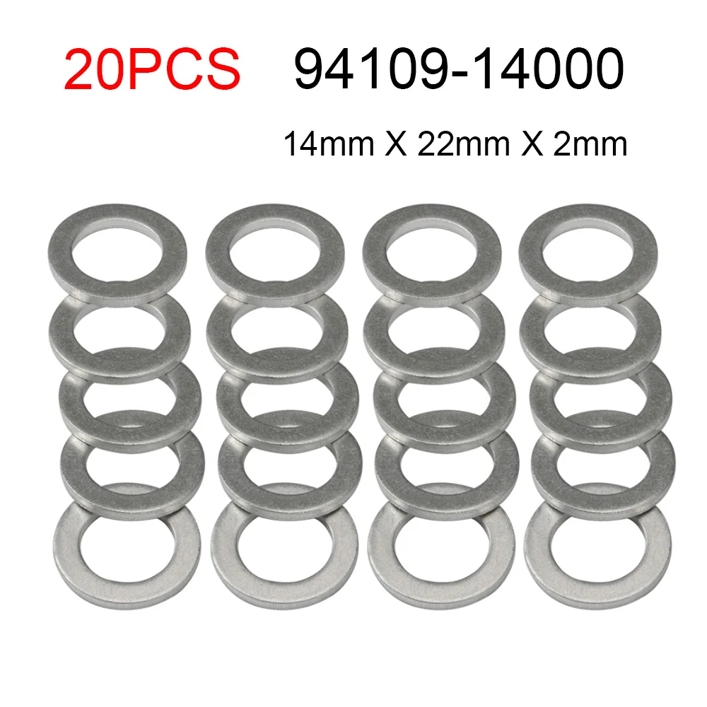 Новая пробка для слива масла 14 мм 20 шт. прокладка мойки 94109 14000 9410914000 Honda CR V CIVIC Для