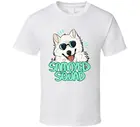 Футболка с изображением собаки самоеда, летняя мужская футболка с короткими рукавами, хлопковая Футболка с крутым 3D Дизайном