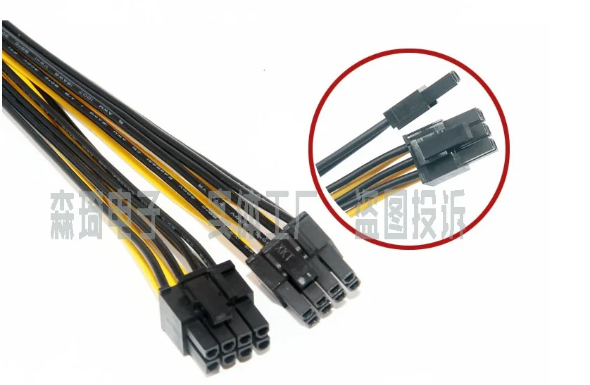 Видеокарта CHIPAL PCI-Express PCIE 30 см 8-контактный на Dual 8 (6 + 2) VGA Графическая видеокарта