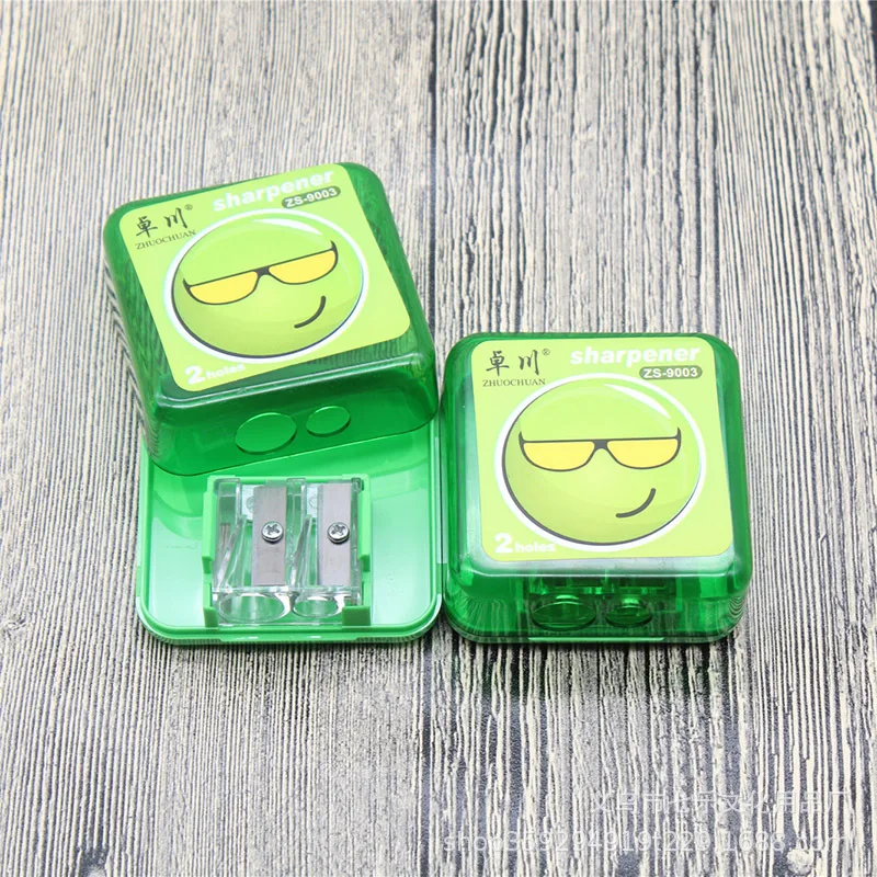 1 шт. Многофункциональная точилка для карандашей с одним отверстием и двумя