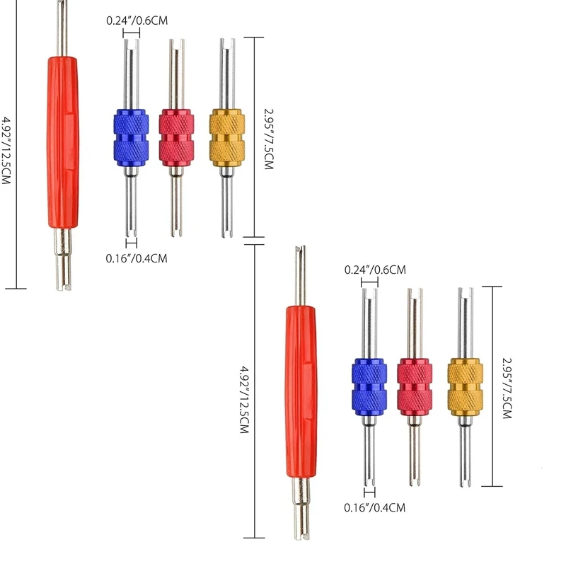8 шт R134 R12 A/C вентиляции и кондиционирования воздуха кондиционер Ножи шток клапана