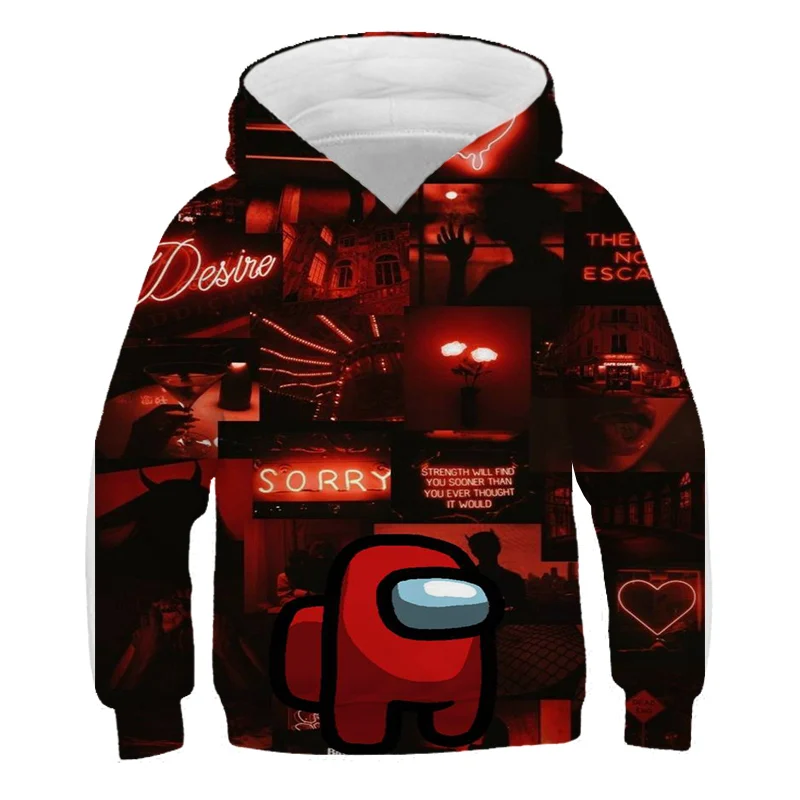 

New Autumn Game Warm Moletom Among Us Hoodies Kids Hot 3D Boys' Clothes Children's Clothing Casual Sweatshirt Costume Boy Jacket