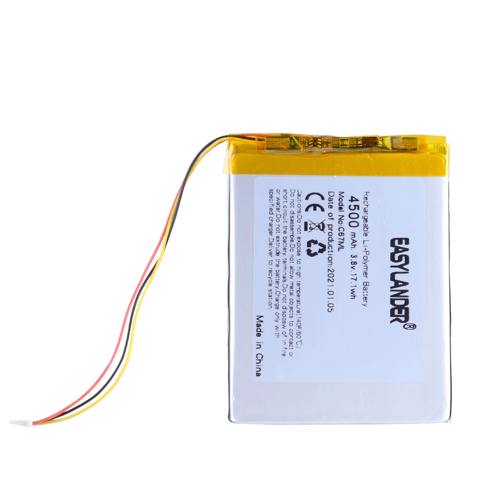 Сменный аккумулятор для электронной книги ONYX BOOX Дарвин 3 4 C67LM 4500 мАч Carta2 C67ML C63ML T76ML