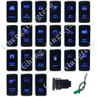 1 шт. 12 В синий светодиодный переключатель для Toyota Landcruiser Hilux FJ Cruiser Tacoma Fortuner 4runner Highlander OEM Замена