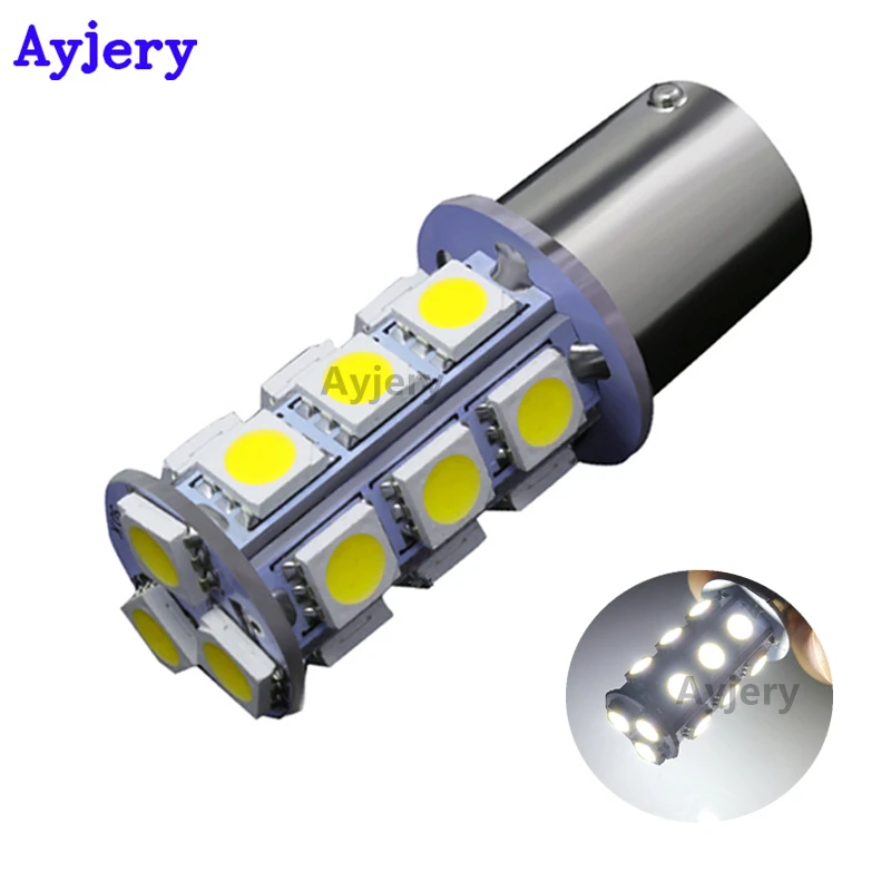 AYJERY 10 шт. 1156 BA15S 5050 18 SMD СВЕТОДИОДНЫЙ ная лампа 12 В P21W светильник сигнал поворота