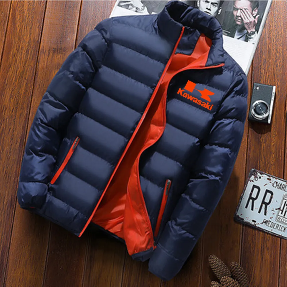 

2021 New Kawasaki Motorcycle Men's Jackets Casual Windbreaker Punk Sweatshirt Outdoor Sport Baseball Uniform Man Biker Jackets