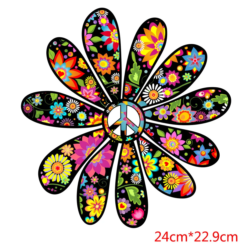 Daisy Transfer Sticker For Clothes Tranfer Sticker For Cloth Thermo Stickers DIY Graphic Iron-On Patch Applique For Clothes images - 6