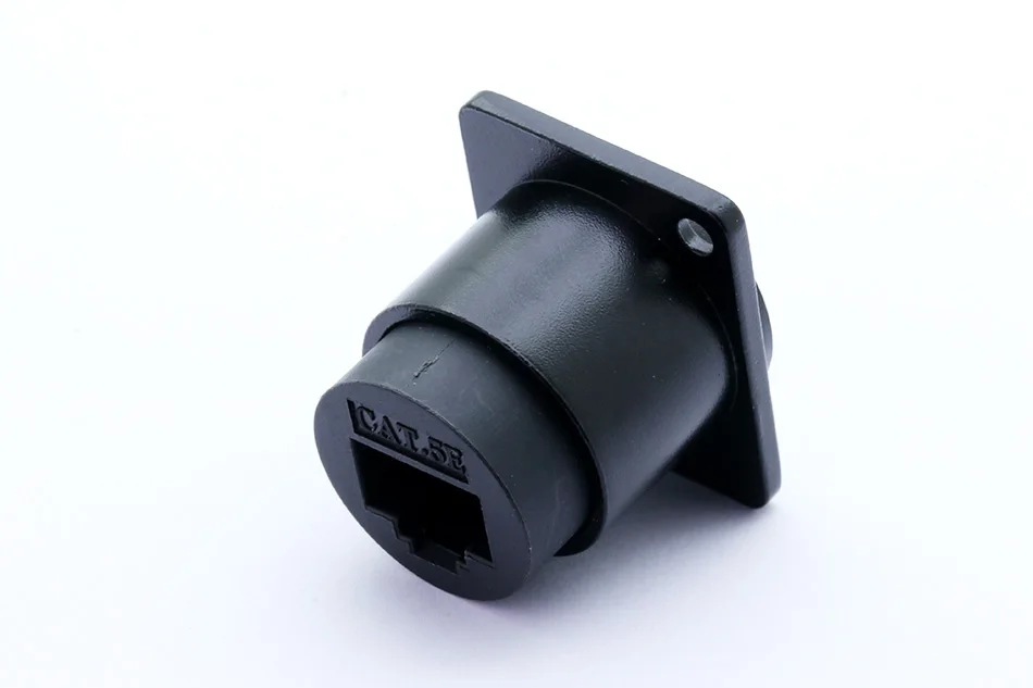 1 шт. RJ45 разъем, RJ45 сеть CAT 5E/CAT 6 монтажный разъем шасси, Cat.5E/6 интернет RJ45 8p8c модульный