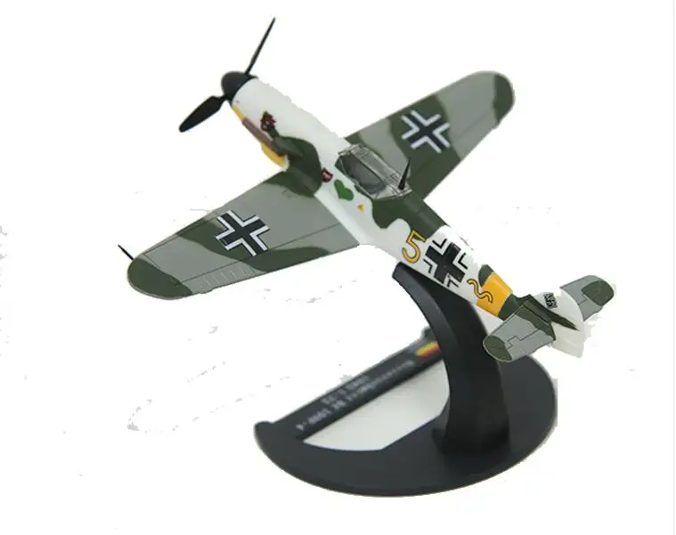 

1:144 12 см сплав металла Вторая мировая война Германия BF109 авиакомпании модели боевого самолета Сувенирный самолет