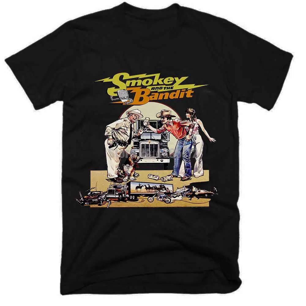 Футболка Smokey And The Bandit Мужская уличная одежда стильная рубашка свитшот для Марди