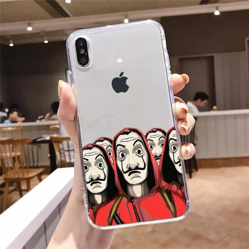 

Spain TV Paper Home Phone Case Transparent soft For iphone 5 5s 5c se 6 6s 7 8 11 12 plus mini x xs xr pro max