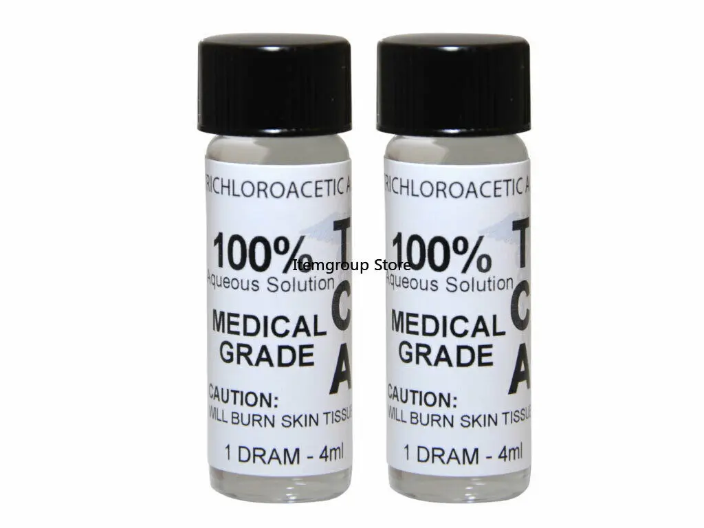 

100%TCA Chemical Peel (2 Pack) Tattoos, Skin Tags, Warts, Moles Unisex Spa Chemical Peel