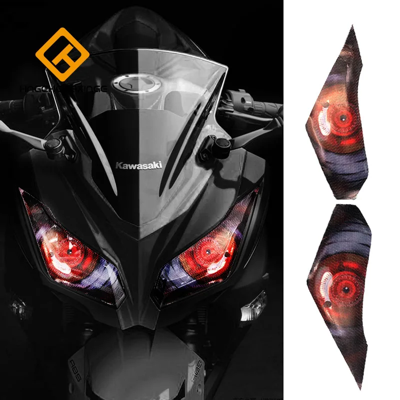 Для Kawasaki ninja 250 300 аксессуары для мотоциклов передняя обтекатель наклейка на фару