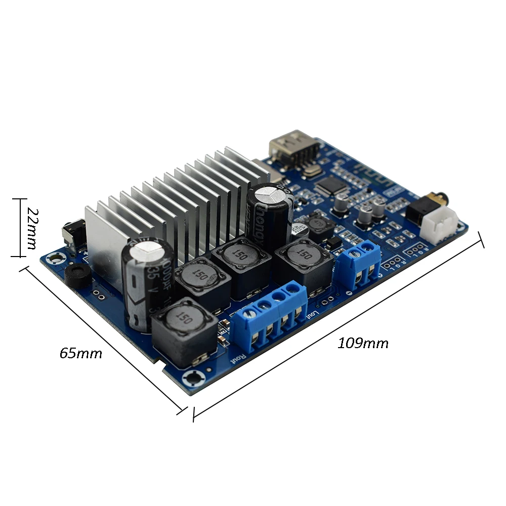 Lusya TPA3116D2 Bluetooth 5,0 Плата усилителя приема 50 Вт* 2 fm-радио USB декодирование WMA MP3 F5-001