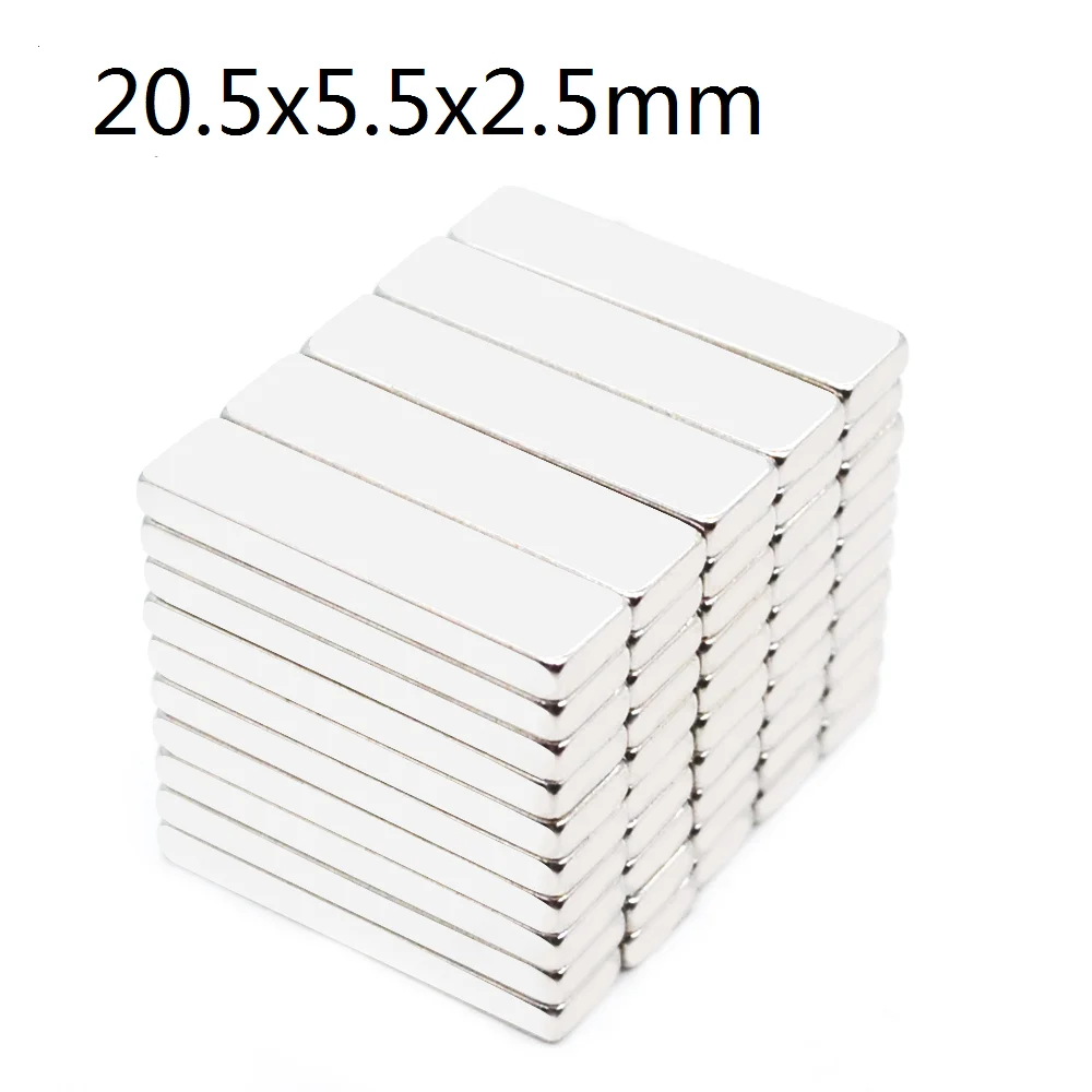 

Неодимовый магнит 100x20,5x5,5 2,5 мм x 20,5 мм x 5,5 мм N35 NdFeB Блок супер мощный сильный постоянный магнит Imanes 2,5 *