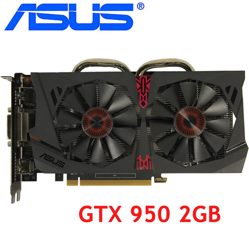 ASUS видеокарта Оригинал GTX 950 2 Гб 128 бит GDDR5 видеокарты для nVIDIA VGA карты Geforce GTX950 Hdmi Dvi