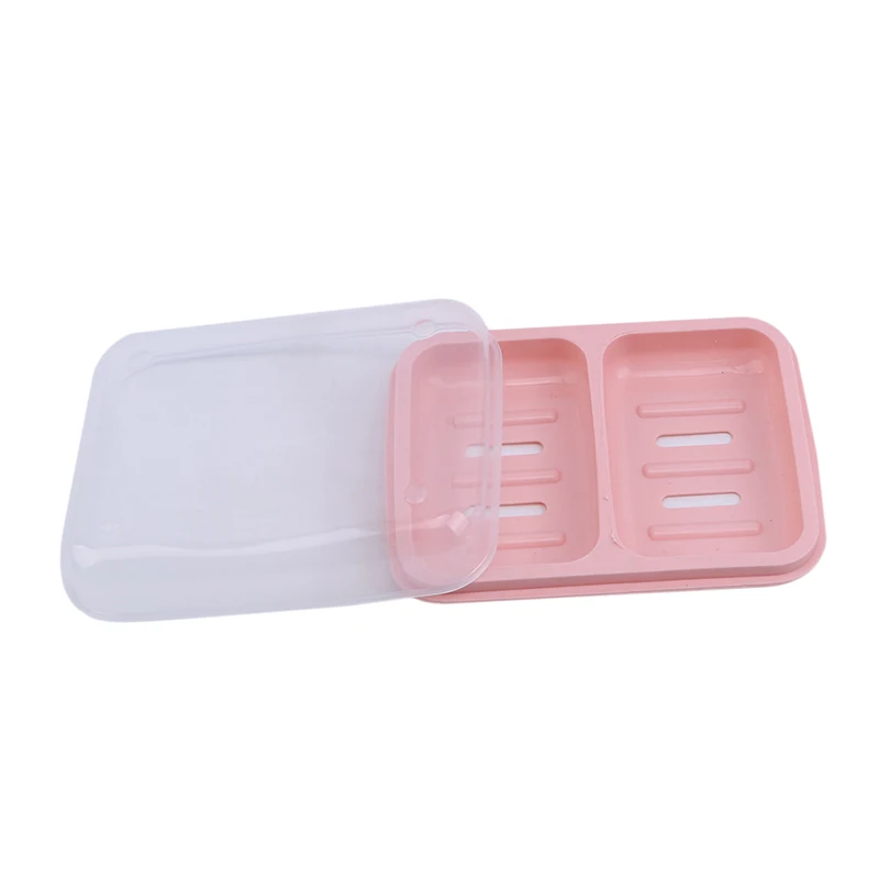 1 шт. герметичный дизайн мыльницы коробка портативная двухъярусная