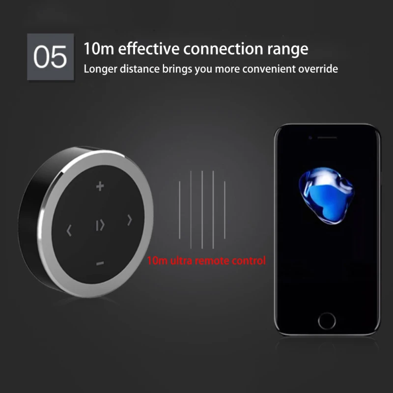 Автомобильный беспроводной Bluetooth-совместимый медиа-пульт дистанционного