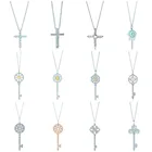 Цепочка женская из серебра 925 пробы, 15 XL TFB TTFF, индивидуальный ключ пробы