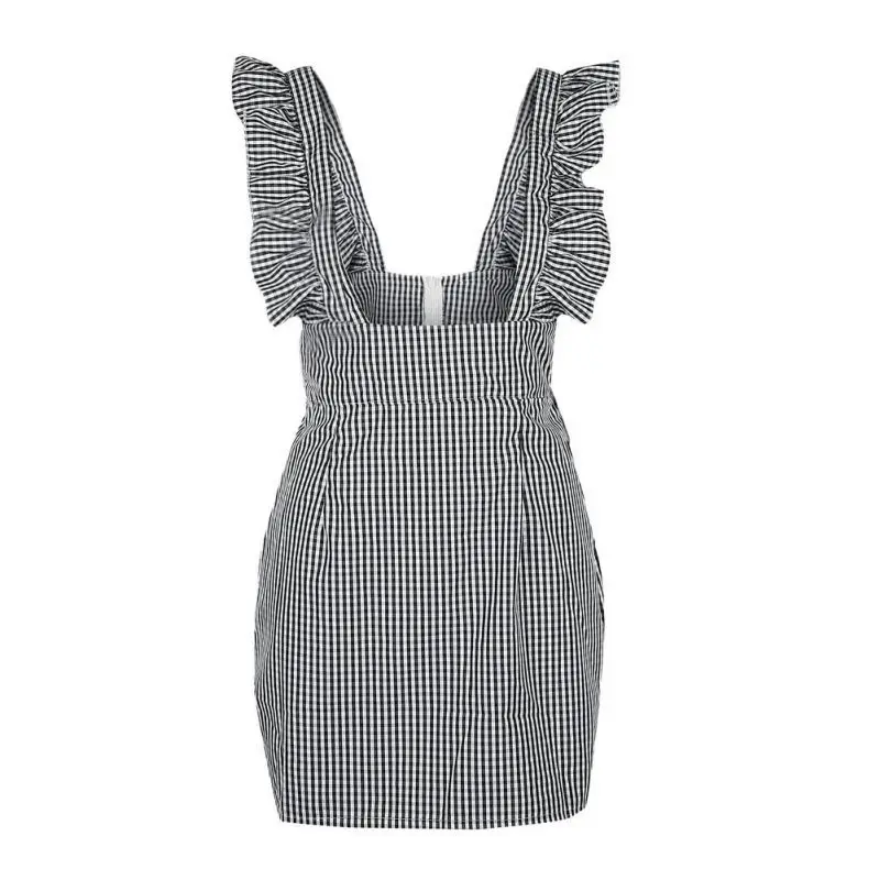 Женское платье-мини Boho повседневное облегающее платье с квадратным вырезом и