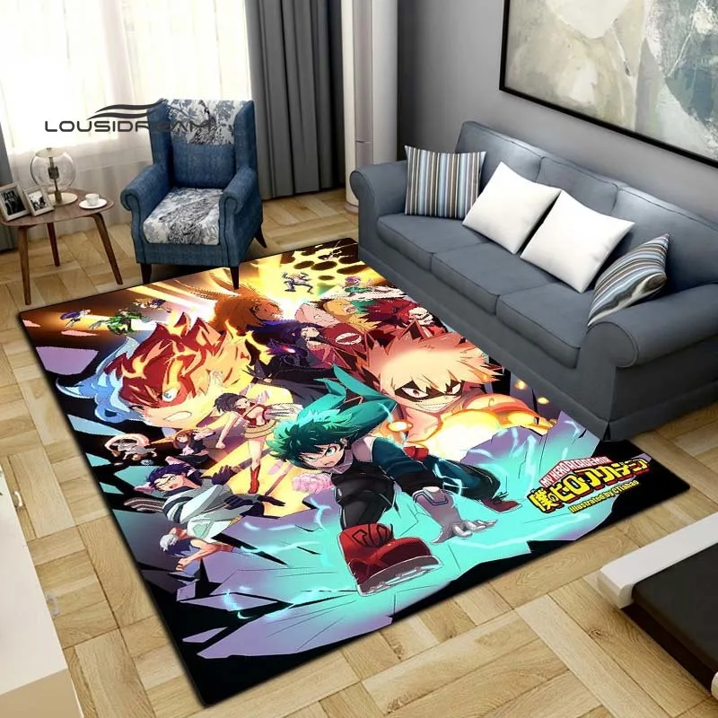 Напольные коврики My Hero моя геройская академия Модный 3D принт аниме гостиная