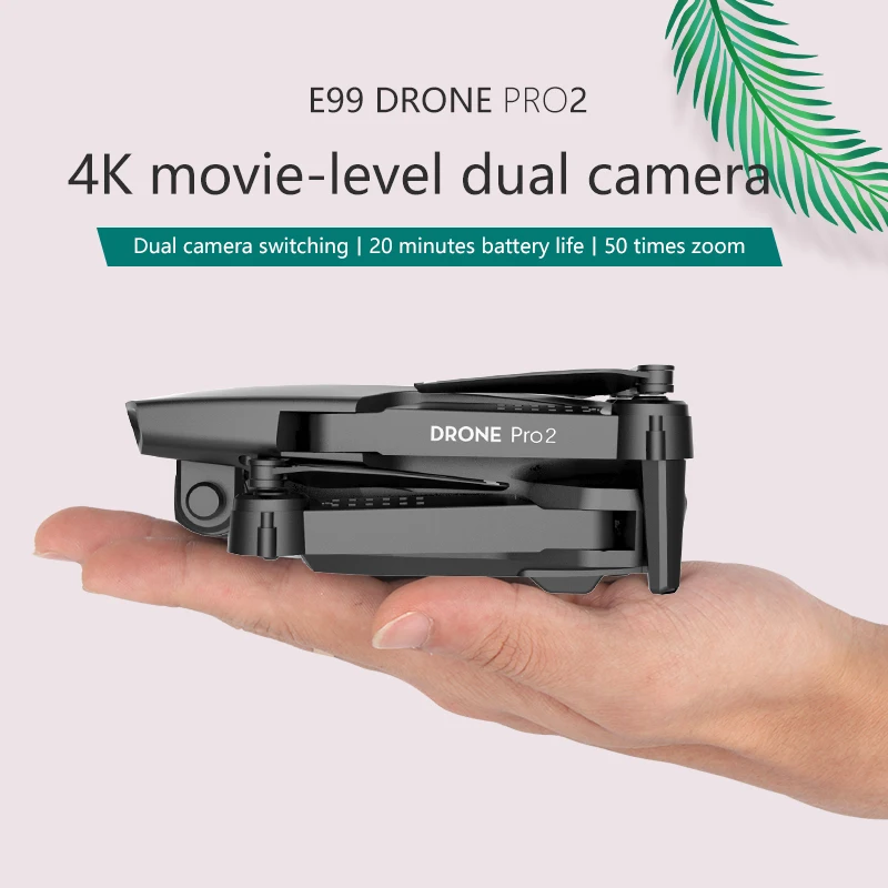 E99 Pro2 RC Mini Drone 4K 1080P 720P Dual Camera WIFI FPV Aerial Photography Helicopter Foldable Quadcopter Dron Toys