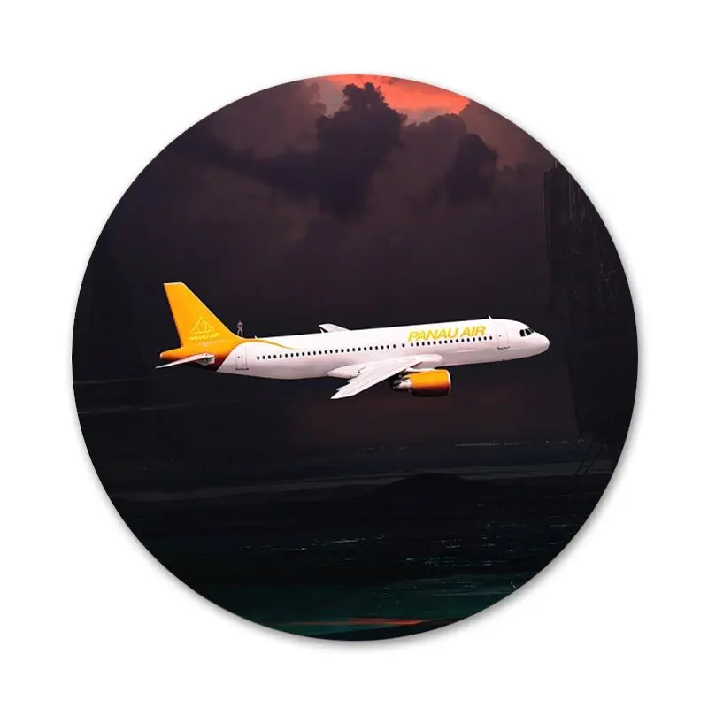 Самолет летать путешествия небо облако значок на булавке декоративные Броши