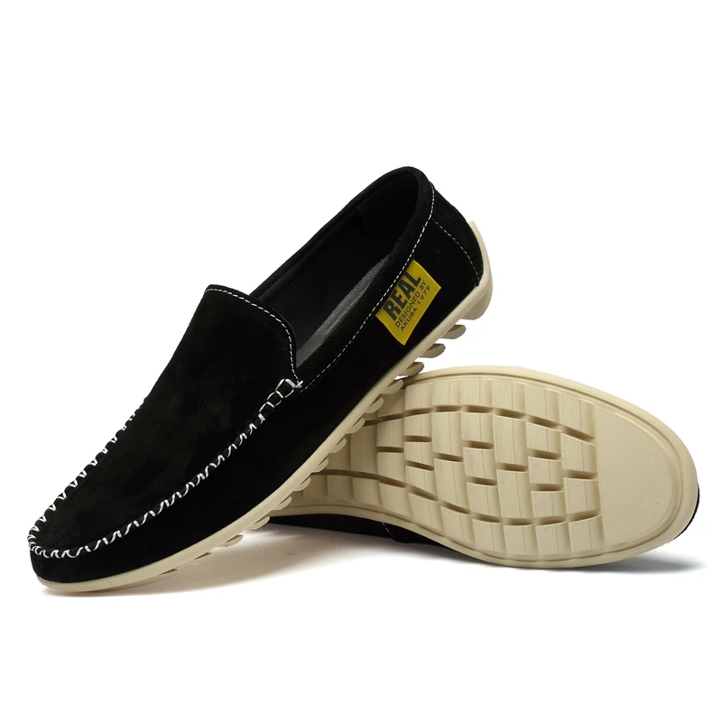 Мужские лоферы Повседневная кожаная обувь Дышащая легкая для вождения Обувь