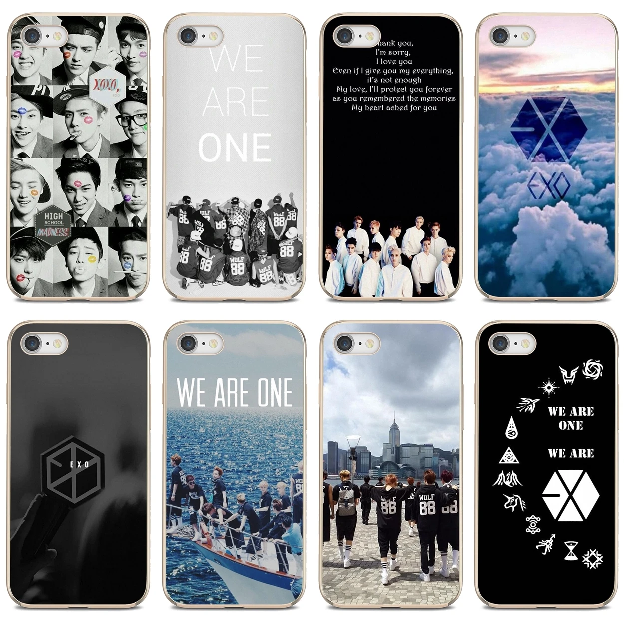 Exo Kpop Soft TPU Covers For Oppo realme 6 7 i c3 Huawei Mate 20 9 10 40 Lite Pro Nova 2 2i 3 3i 5t | Mobile Phone Cases &amp