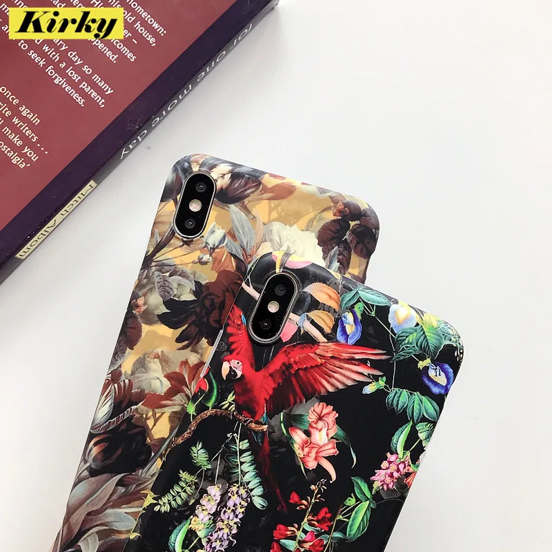 literature Painting Beautiful Flower Shockproof Phone Case For iPhone 11Pro 6 6s 7 8 Plus X XR XS Max 11 Silicone protect Cover | Мобильные