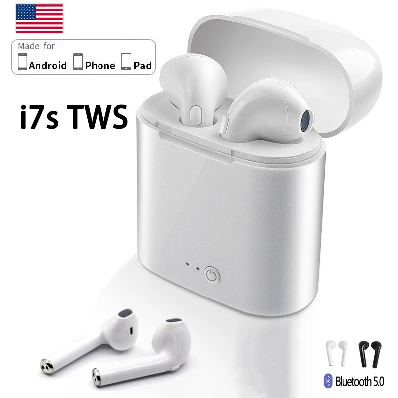 i7s TWS Air Pro Bluetooth Earphones Stereo True Wireless Headphone In Ear Sport Handsfree Earbuds For iPhone Xiaomi Mobile Phone |