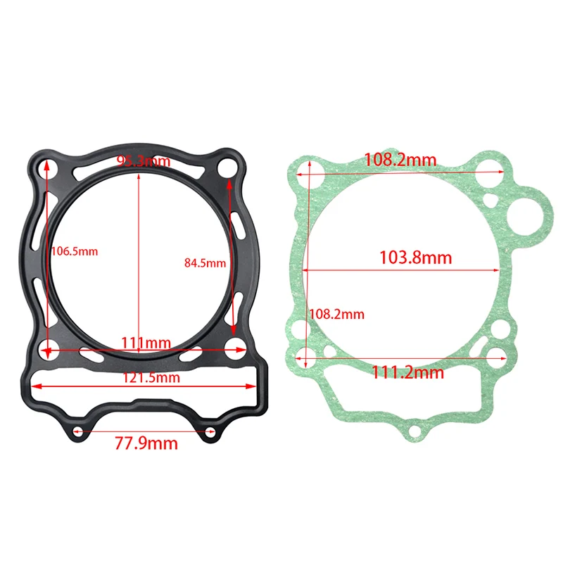 Фото Motorcycle Engine Parts Head Cylinder Gaskets Kit For YAMAHA WR450F 2007-2015 YZ450F YFZ450 2009 - 2018 YFZ450X Special Edition №2