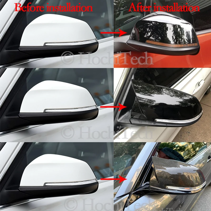 best quality gloss black rear view mirror cover cap for bmw f20 f21 f22 f30 f32 f36 x1 f87 m3 wholesale quick delivery free global shipping