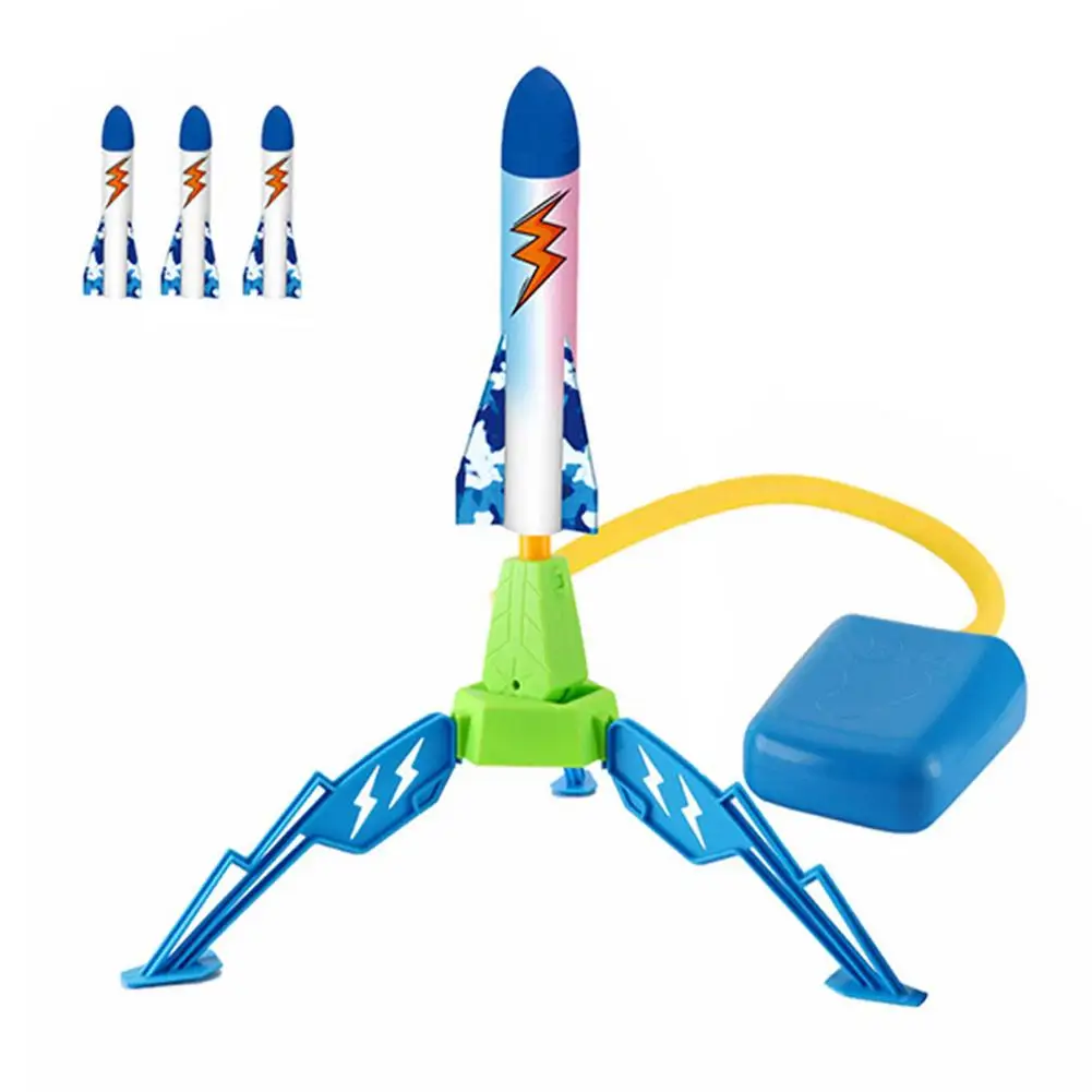 

Rocket Launcher Toy Space Jump Rocket Launcher With 3 Flash Rocket Flying Toys For Kids Fun Flying Toys For Children