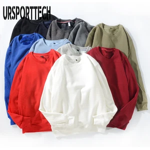 Мужская толстовка с капюшоном, осенне-зимняя повседневная однотонная флисовая толстовка с капюшоном, мужская толстовка с круглым вырезом и длинным рукавом, бархатный Свободный пуловер