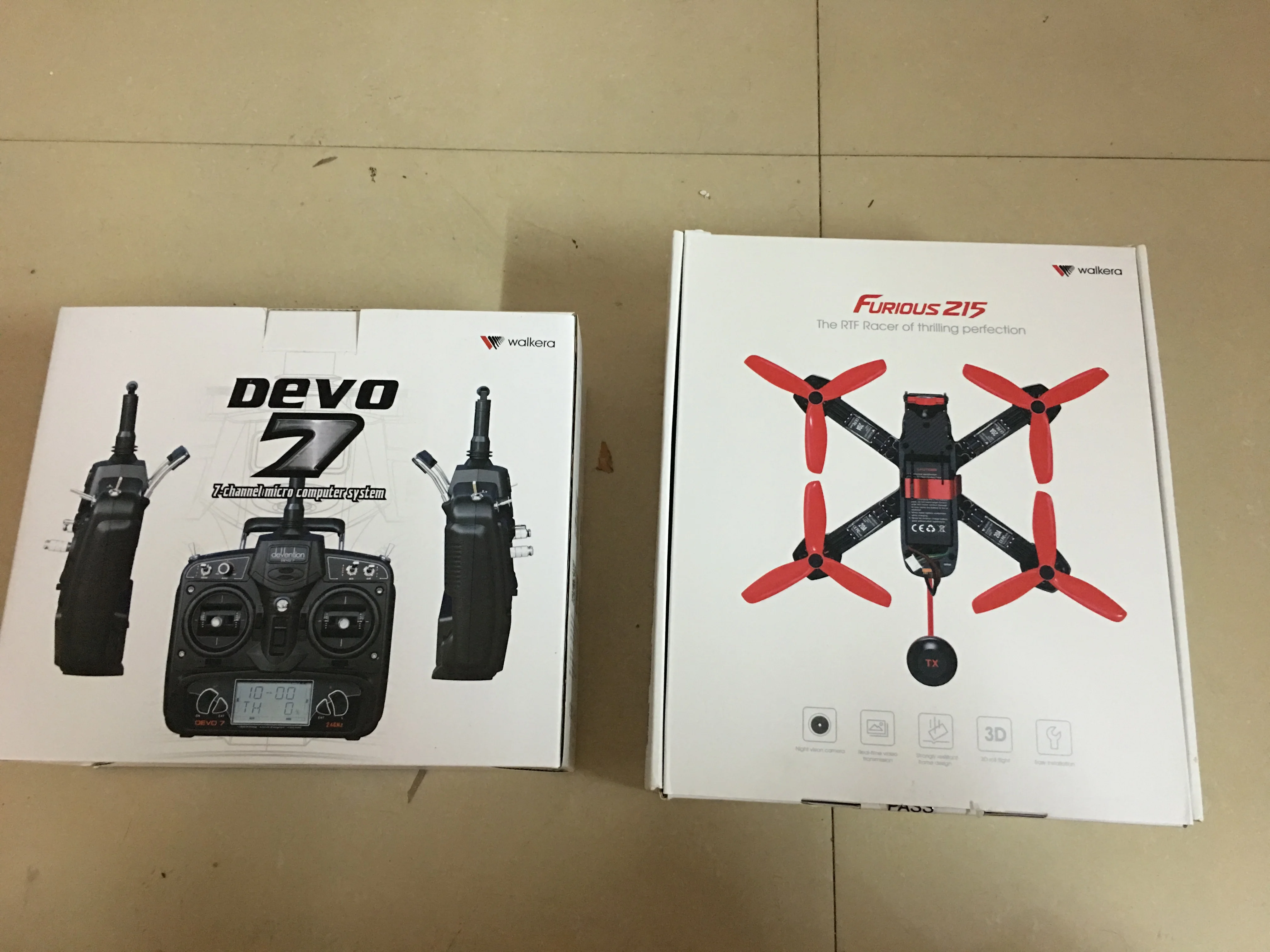 Радиоуправляемый квадрокоптер Walkera Furious 215 RTF + DEVO 7 с камерой 600TVL F3|racing drone|walkera furiousrc