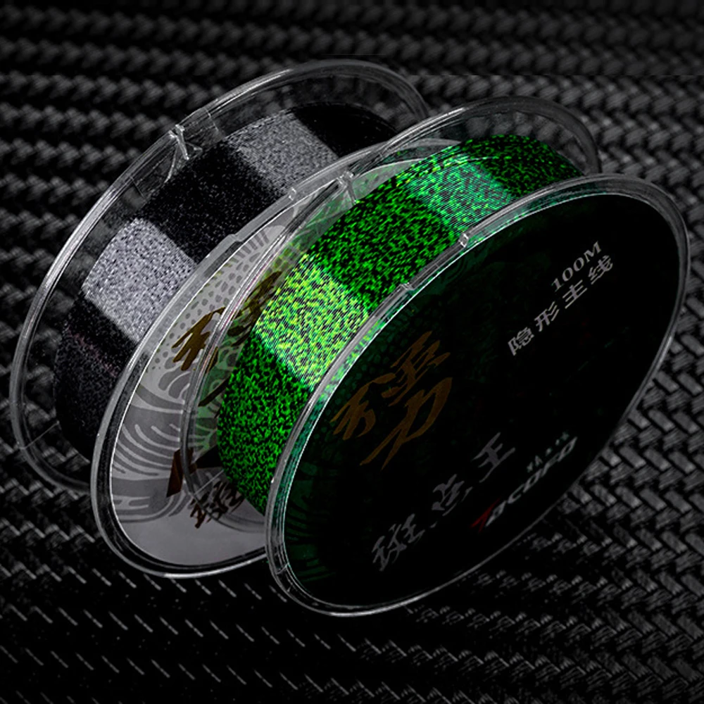 

100m Invisible Fishing Line Speckle Fluorocarbon Coating Fishing Line 0.12-0.50mm Super Strong Sinking Spotted Fly Fishing Line