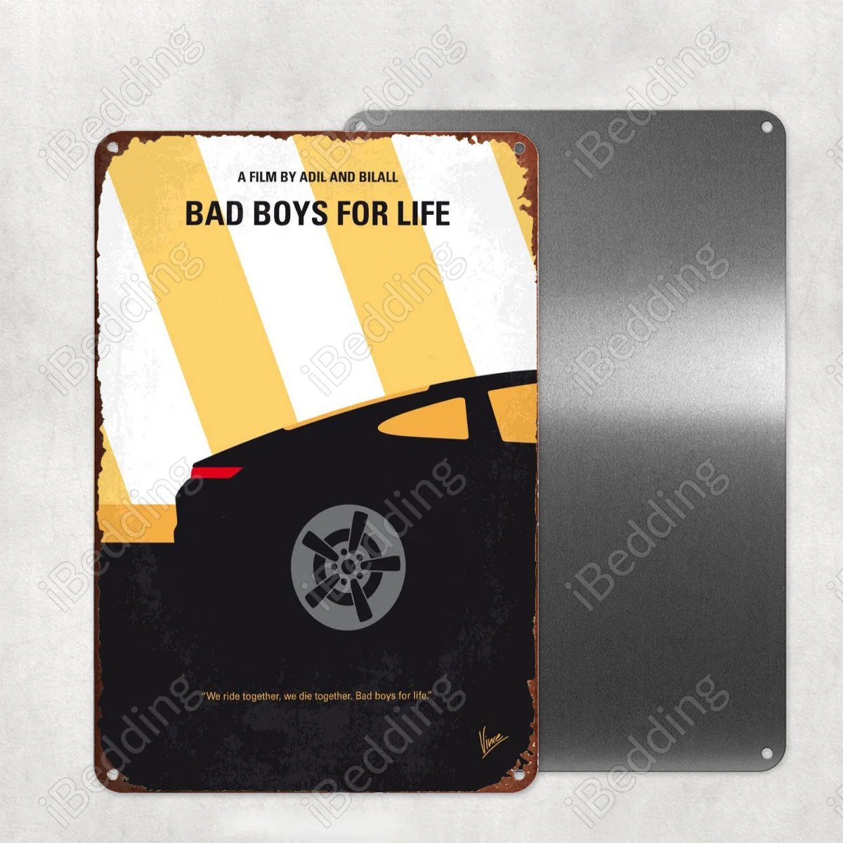 

Старинные металлические знаки Bad Boys for life, 20 х0 см, под заказ, номерные знаки, ретро-табличка, железная живопись, домашний декор