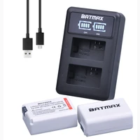 batmax np fw50 npfw50 battery led dual usb charger for sony alpha a6500 a6400 a6300 a7 7r a7r a7r ii a7ii nex 3 nex 3n nex 5