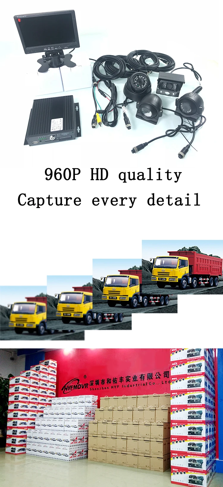 LSZ 4-канальный AHD 720P MDVR+ 3-дюймовая Пленка Пластиковая купольная камера Грузовик Мобильный DVR комплекты