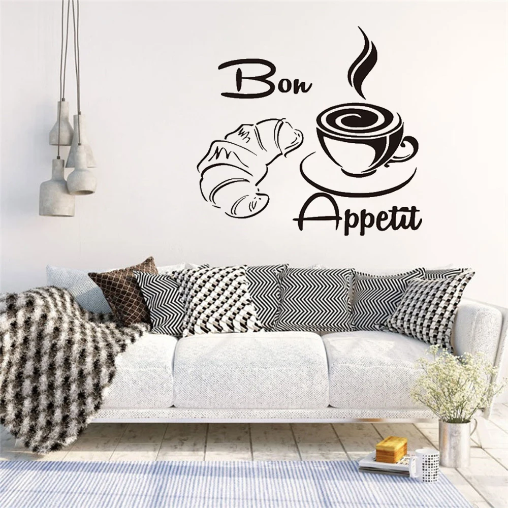 Виниловые наклейки для кухни ресторана столовой зала водонепроницаемые обои